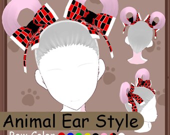 Vroid Bear Ear Style Hair Preset  (VRoid Customitem)