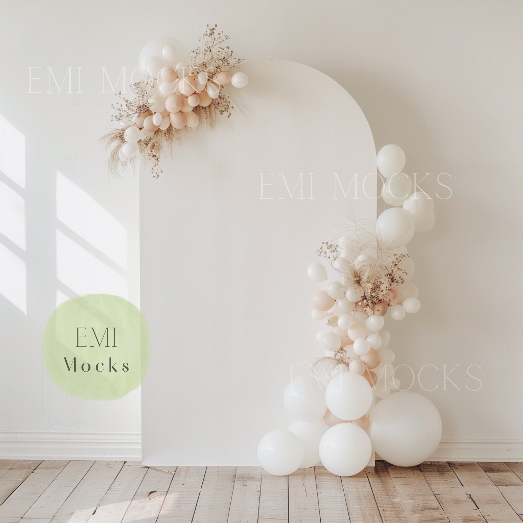 Balloon Arch Backdrop Mock Up - Balloon Mock Up - Balloon Backdrop Mock Up - Arch Mock Up - Arch Balloon Mock Up- Photography Backdrop Mock