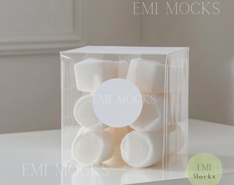 Favor Boxes Mock Up - Treat Box Mock Up - Digital Download Mock Up - Treat Box - Goodie Box Label - Goodie Box - Clear Party Favor Box Label
