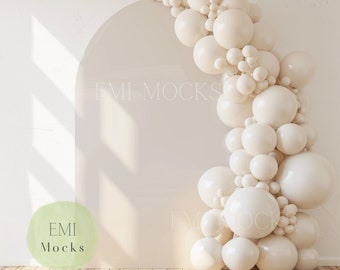 Balloon Arch Backdrop Mock Up - Balloon Mock Up - Balloon Backdrop Mock Up - Arch Mock Up - Arch Balloon Mock Up- Photography Backdrop Mock