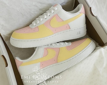 Baskets basses Nike Air Force 1 personnalisées - limonade aux fraises