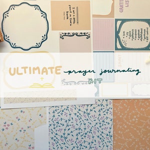 ULTIMATE prayer journaling kit, DIGITAL journaling kit, printable ephemera