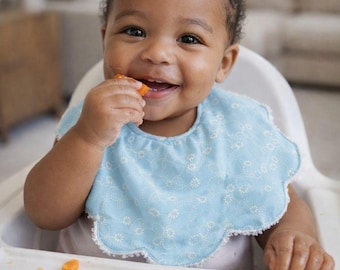 Babero absorbente de algodón hecho a mano para bebé, fabricado en Australia