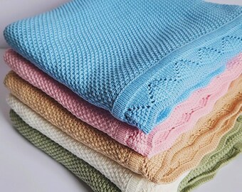 Manta de bebé personalizada bordada a mano: regalo personalizado para recién nacidos