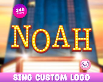 Sing custom logo with name