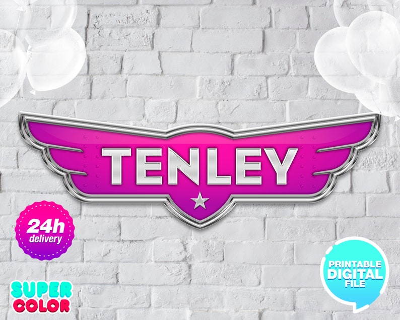 Planes Custom Logo With Name - Etsy