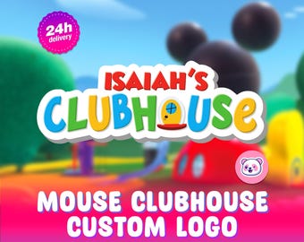 Custom Mouse ClubHouse-logo met naam