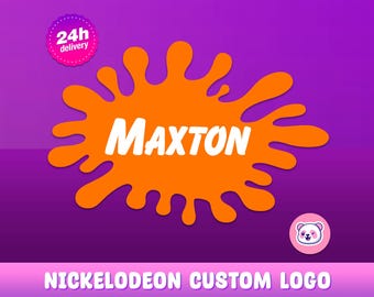 Nickelodeon custom logo with name