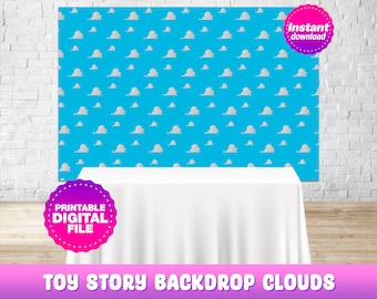 Toy Story Backdrop Clouds