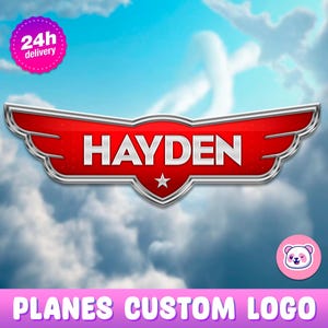 Planes custom logo with name