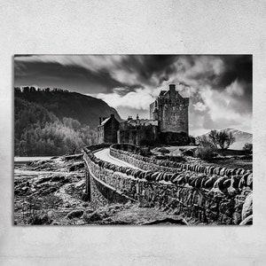 Eilean Donan Castle Leinwanddruck: Schottische Highlands Wandkunst