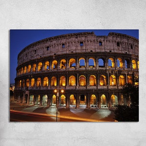 Rome Colosseum Wall Art, Colosseum Canvas, Colosseum Home Decor, Colosseum Poster, Rome Wall Art, Rome Canvas, Rome Poster, Italy Wall Art