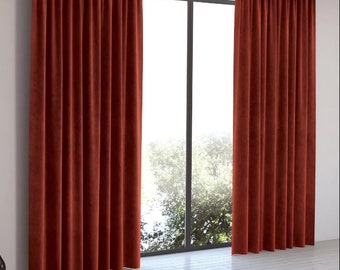 Blackout Double Sided Velvet Curtain Panels for Living Room, bedroom, Room divider thick curtains for media, theater, dressing room