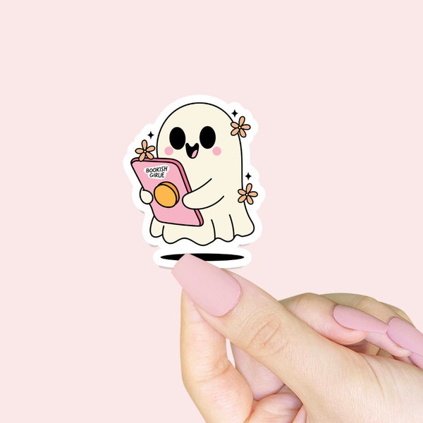 Bookish Girlie Kindle Ghost Sticker