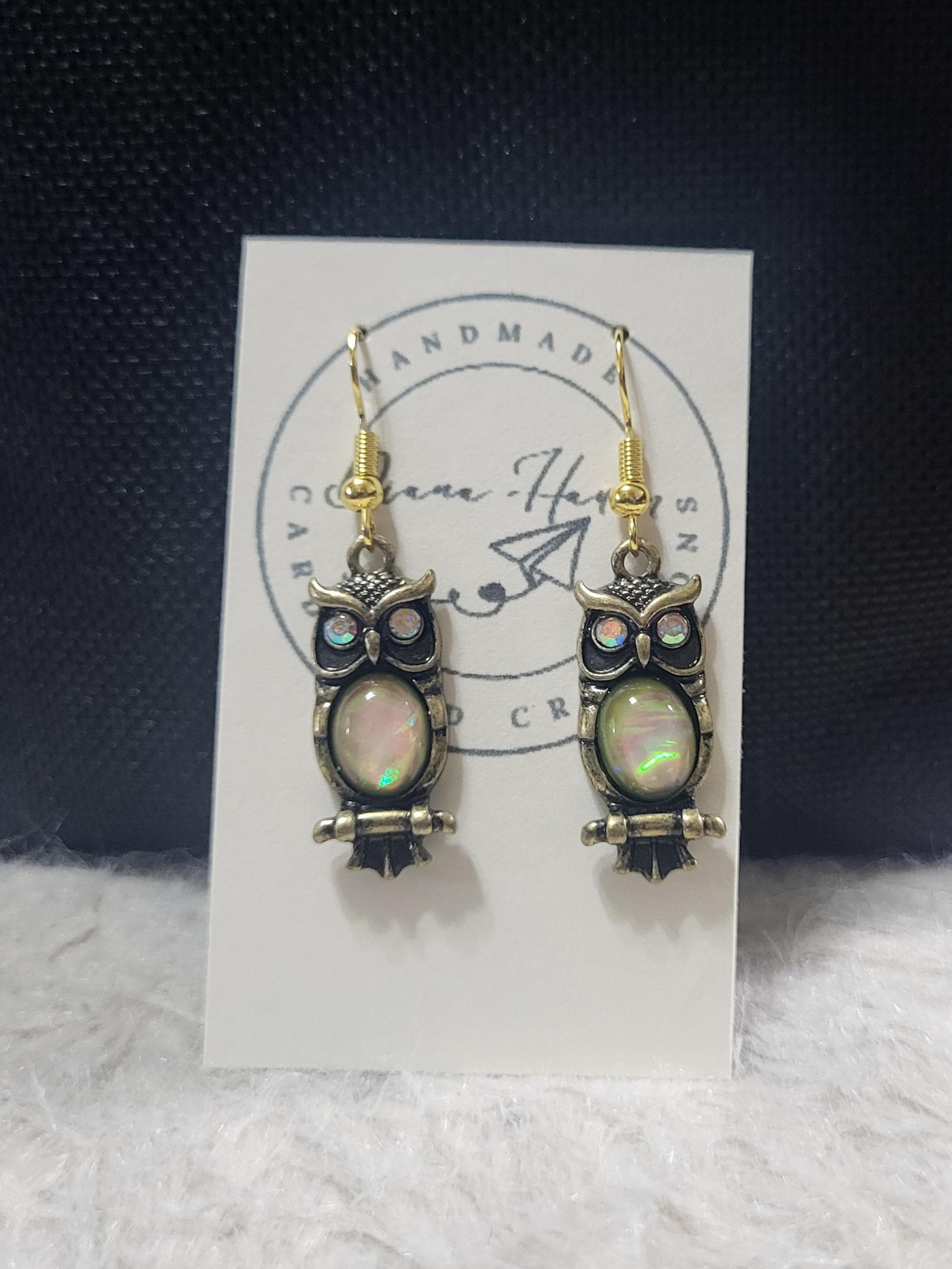 Owl earrings, handmade earrings, Unique earrings for her