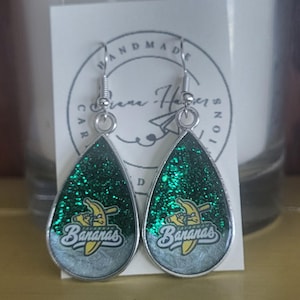 Savannah Bananas Earrings, Bananas Earrings, Baseball Earrings, Earrings for her