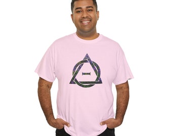 Therianthropy T-Shirt: Theta Delta Sign, Purple Flowers
