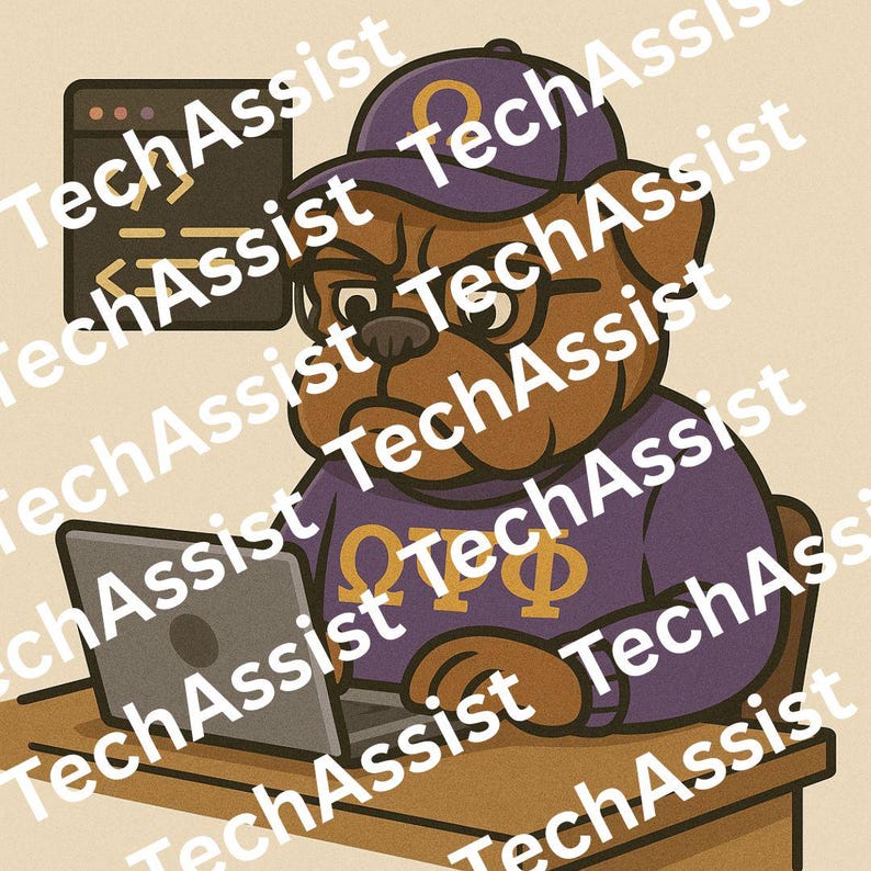 Bulldog Coding Omega Psi Phi Design | the Bruhz | Ques | STEM | Coding | PNG - Etsy