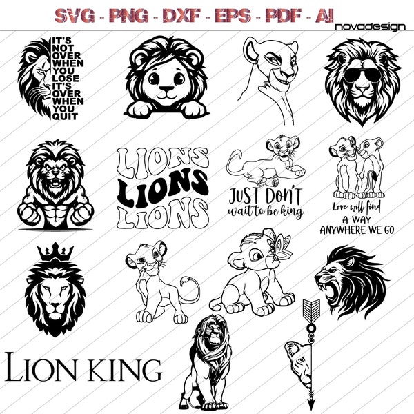 Lion Face svg, Lion Head svg, Lion svg, Lion King svg, Handsome Lion svg, Cute Lion svg, Love Lion svg, Baby Lion svg, Mom Lion png,
