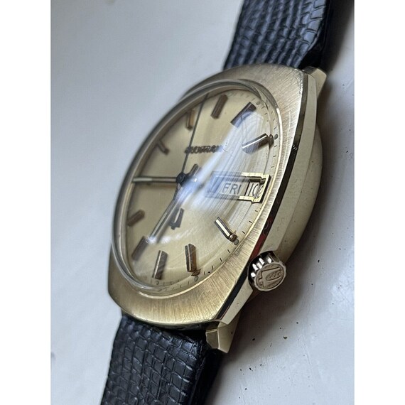 Vintage 14k Gold Accutron Watch Solid Gold Case B… - image 4