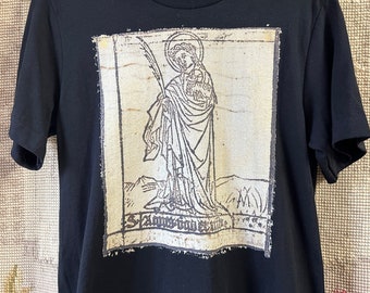 T-shirt Saint Agnes, Durer-houtsnede, shirt Christian Martyr