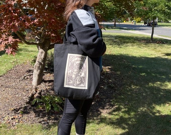 Zwarte draagtas Saint Michael Archangel, Durer-print