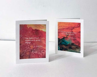 St. Philip Neri-kaarten 16 wenskaarten, 4 quotes voor viering, ondersteuning, aanmoediging Oratorium