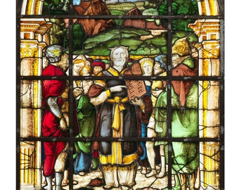Moses glasraamkunstprint (digitale download)