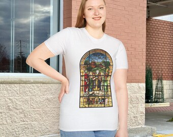 T-shirt Moses Ten Commandments – glas-in-loodontwerp, Valentin Bousch