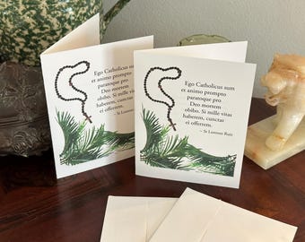 Saint Lorenzo Ruiz-wenskaarten (set van 2)