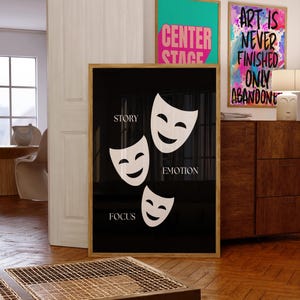 Acting Essentials Poster - Inspiring Theatre Wall Art for Drama Enthusiasts