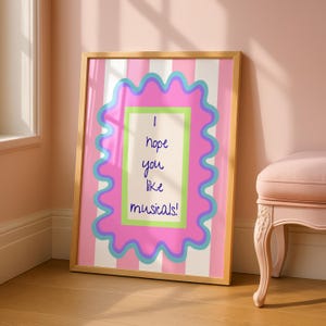I Hope You Like Musicals Poster | Broadway Theatre Wall Art | Drama Classroom Decor | Musical Theatre Gift | Theatre Lover Poster