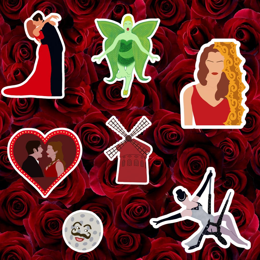 Moulin Rouge Sticker Pack | Movie Fans | Actor Sticker | Theater ...
