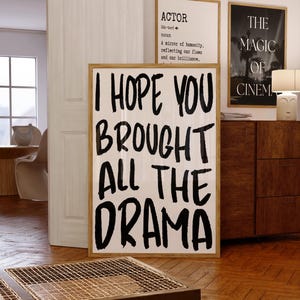 Drama Poster |Theatre Wall Art | Actor Poster | Theatre Lover Poster | Drama Teacher Gift | Stage Actor Gift | Gift for Actors | Digital Art