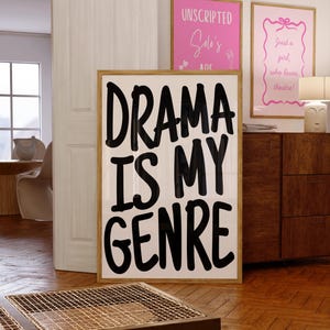 Drama Classroom Decor | Theatre Lover Poster | Drama Poster Digital Download | Actor Poster | Theatre Quote Wall Decor | Theatre Kid Poster