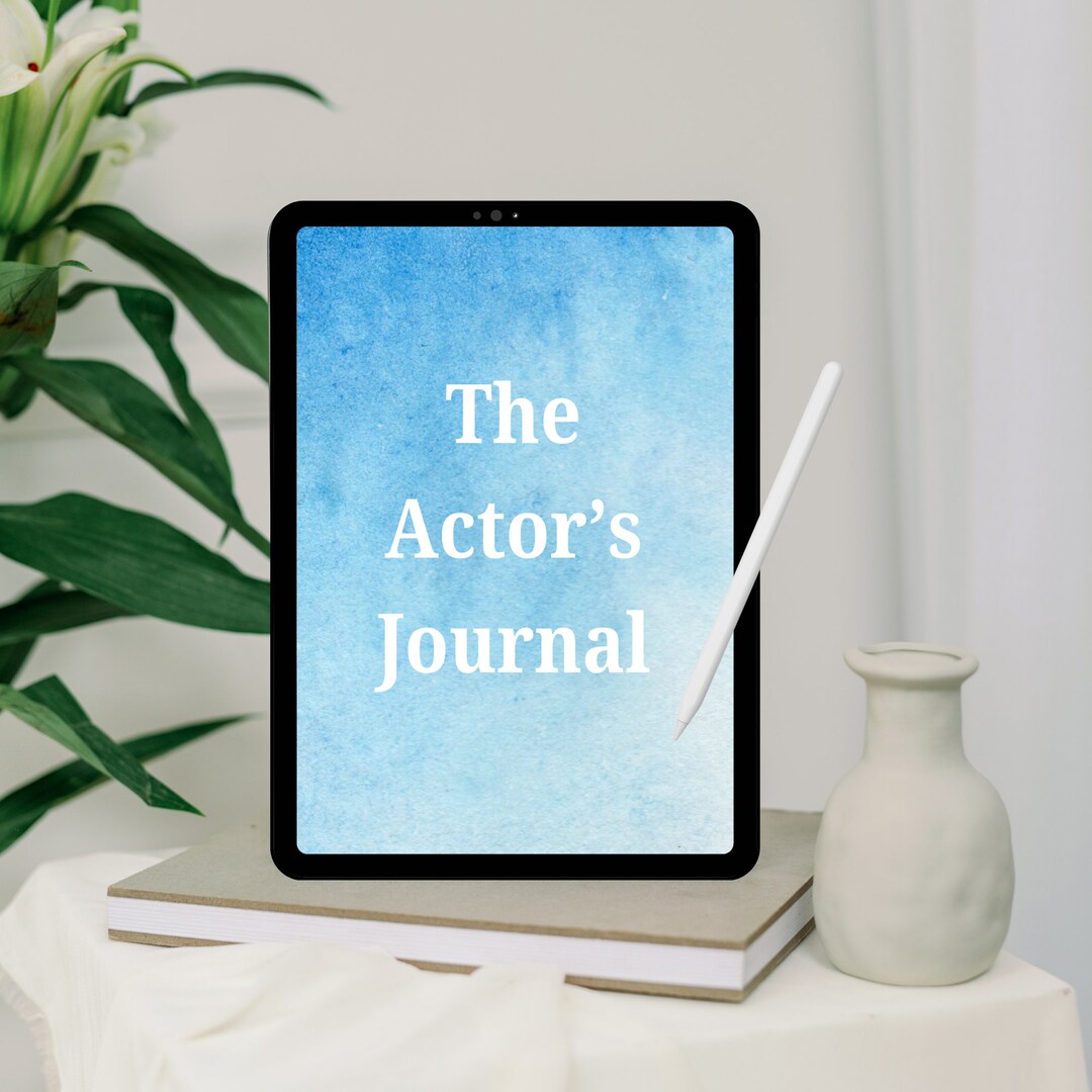 The Actor's Journal | Printable | Goodnotes Compatible |blue|character ...