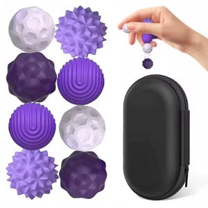 Magnetiska sensoriska bollar, silikon fidgetleksak, texturerad stresslindrande leksak, sensoriskt fidgetset