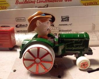 Porky Pig In Tractor Diecast Car Looney Tunes