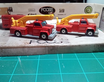 Matchbox #13 Two Snorkel Fire Engines