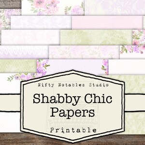 Pastel Shabby Chic Paper Junk Journal Printable Vintage Digital Junk Journaling Shabby Chic Junk Journal Printable Paper Download