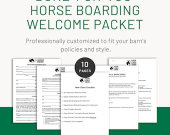 Welkomstpakket voor paardenpension op maat | Gepersonaliseerde formulieren voor staleigenaars | Onboardingkit voor ruiters