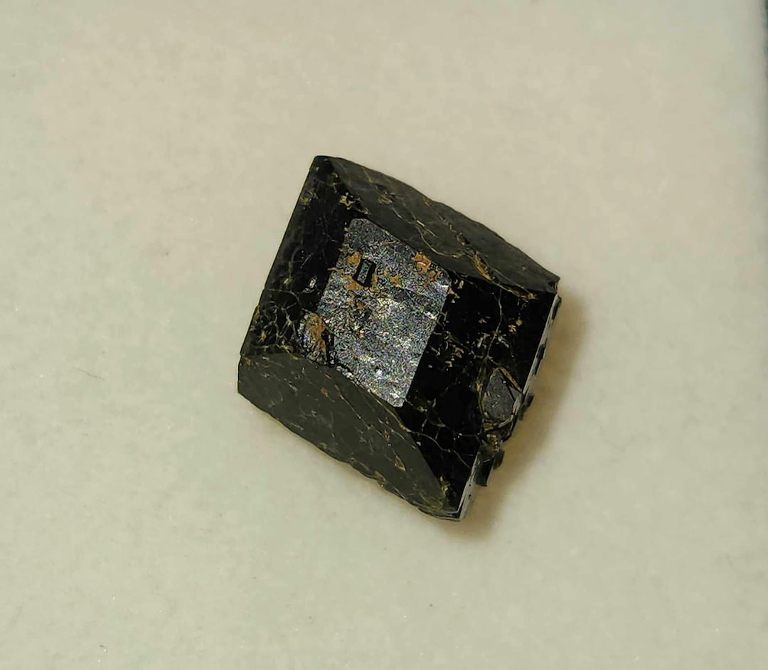 Dodecahedral Augite Crystal – Rare Mineral Specimen, Oregon USA - Etsy