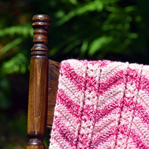 Handmade Pink Crochet Baby Blanket - Baby Shower Gift, Blanket for Baby Girl, Pink Baby Blanket, Nursery Blanket, Heirloom Quality