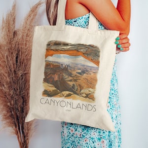 Canyonlands National Park Tote Bag | Utah Tote Bag | Utah Bag | Cute Utah Bag | Bag | Shopping Bag | Hiking Tote | Utah Gift | Gift for Her