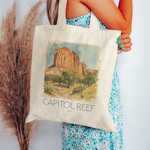 Capitol Reef National Park Tote Bag | Utah Tote Bag | Utah Bag | Cute Utah Bag | Bag | Shopping Bag | Hiking Tote | Utah Gift | Gift for Her