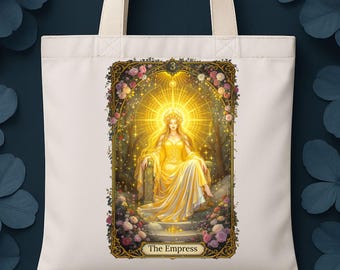Bolsa de Tarot de la Emperatriz: Arte en lienzo de Witchcore con un toque caprichoso