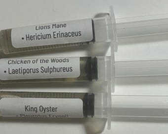 MUSHROOM LIQUID CULTURES-3 Pack of 5mL
