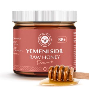 Raw Yemeni Sidr Honey Grade BB+ Royal Premium Honey, Unpasteurized, and Unfiltered - Authentic Douani Sidr Honey