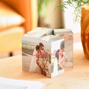 Cubo de fotos infinito personalizado, álbum de fotos personalizado