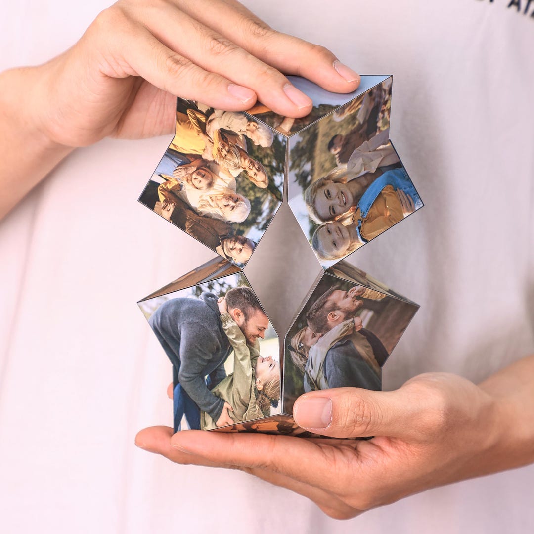 Customizable Infinity Photo Cube - Birthday Gift Anniversary ...